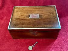 Antique Brass-Bound Walnut