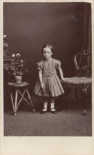LONDON CDV PRETTY CHILD, DRESS, SHOES, VICTORIAN FASHION PHOTO #D987