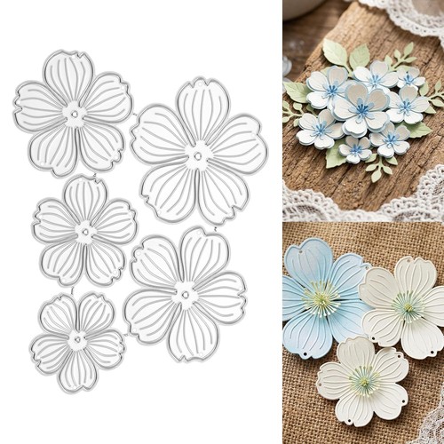 Flower metal die cuts - 3d,