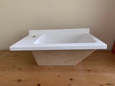 Ambiance Bain White Basin for Vanity Unit.  1 Tap Hole. New with tiny defect