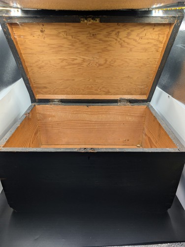Vintage black painted - vintage, pine