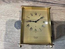  Imhof Swiss Gilt-Brass Mantel Shelf Clock 8-day, 15-jewel Working