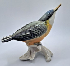 RARE EARLY KARL ENS VOLKSTEDT  NUTHATCH BIRD FIGURINE - GERMANY a/f