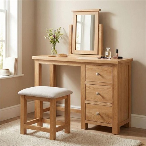 Oak dressing table with - dressing,