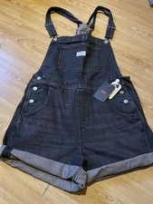 Levi Women Dungaree Shorts Size M BNWT