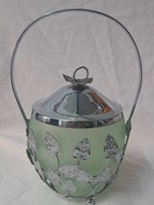 Bagley Green Pressed Glass