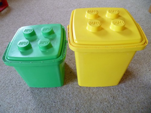 Duplo lego yellow storage - duplo,