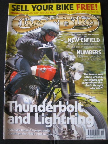 Classic bike magazine - magazine, nov