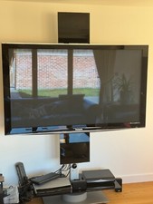 Floor Standing floating TV stand -Base & 1 Glass Shelve + 65" Panasonic TV