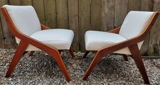 1950s 2 chairs designed by Neil Morris for Morris of Glasgow Mid Century Modern 