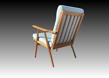 Hans Wegner Style GE260 lounge chair in solid oak wood - 1950s, Midcentury