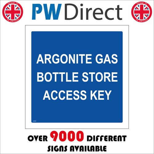 Sign argonite gas bottle store - argonite,
