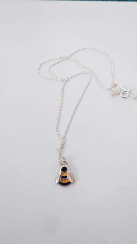 Bumble bee necklace 925 - bumble,