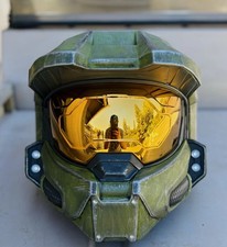 Halo Helmet Master Chief  Full Sized Wearable with LED Lights - CUSTOM Infinite