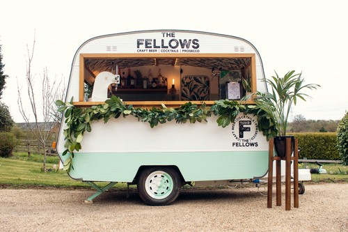 Vintage caravan mobile bar - vintage,