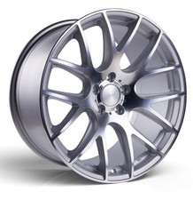 3SDM 0.01 18x9.5 ET40 5x120 Silver Cut 72.6mm (Rated 815kg) S18955120SH00140 x4