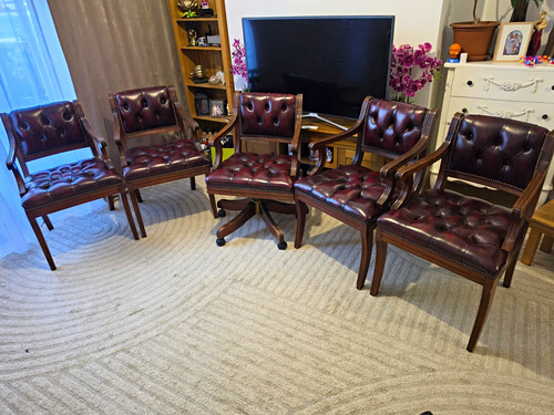 Set oxblood leather - of, 5