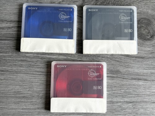 Sony minidiscs minutes x3 - sony, 80