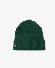 Lacoste Mens Ribbed Beanie - Green 132