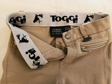 CHILDS BEIGE TOGGI PONY HORSE SADDLE RIDING SHOWJUMPING JODHPURS LEGGINGS W22"