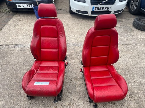 2001 audi front red - front, leather