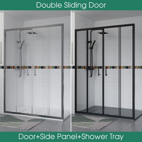 Double sliding door shower - double,