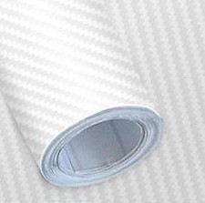 White CARBON FIBRE Effect Boot Bumper Sill Protector (06/WE) suits VAUXHALL