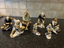 7 Japanese Shiwan Porcelain