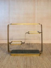 Graham and Green Albany Glass & Green Marble Console