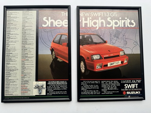 Framed original 1987 suzuki - original,