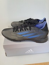 Adidas X Speedflow 3 Black Blue Astro Turf Shoes Size UK 7