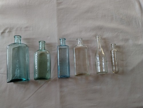 Collection old bottles - of,
