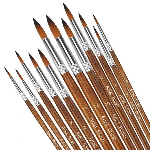 12pcs artist paint brushes set - 12pcs,