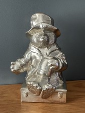 Vintage Paddington Bear Gift Metal Money Box Bank Collectible Decorative Display