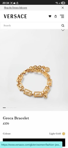 Versace gold greca link chain - gold,