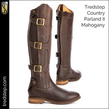 Tredstep Parkland Side Buckle Tall Country Boots Wide Calf