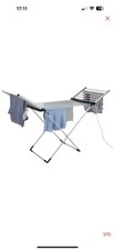 Electric Minky Wing 12m Heated Clothes Airer with Cover RRP  £60 