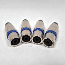 Lot of 4x Neutrik NLT4MX 4-Pole Male SpeakON Cable Connector Metal (Set of 4)