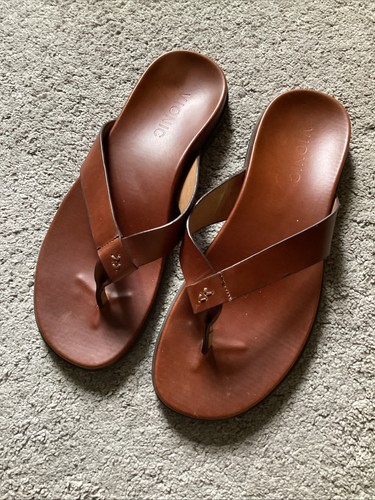 Vionic mens brown leather - brown, toe