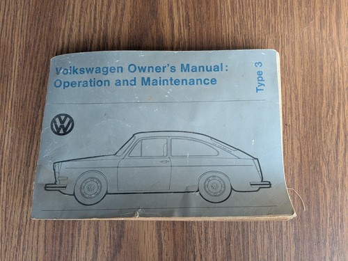 1973 type owners manual - 1973, 3