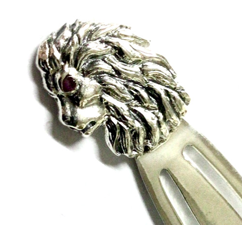 Sterling silver ruby - sterling, lion