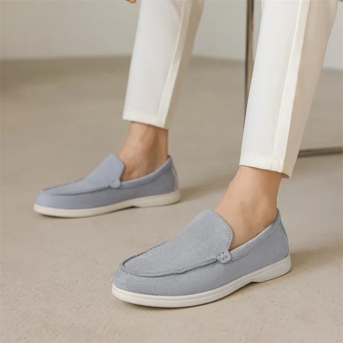 Men suede leather loafers - suede,