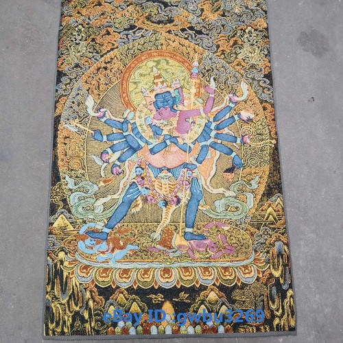 Vintage tibetan nepal - tibetan, silk