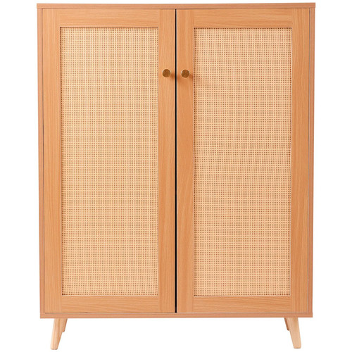 Rattan shoe cabinet tiers - cabinet,, 5