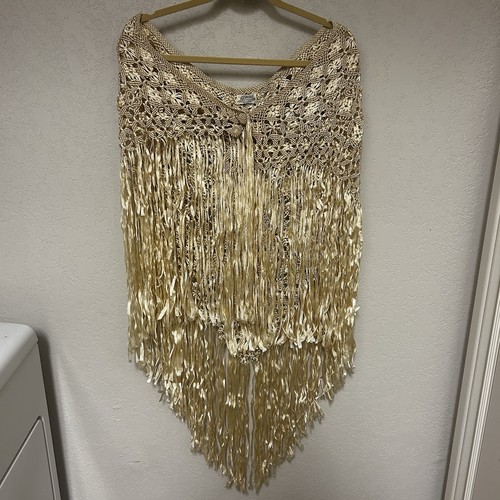 Vintage handmade ivory silk - handmade,