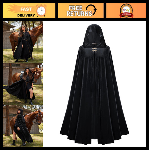 Renaissance velvet cape cloak - cape,