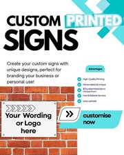 Custom Signs Personalised Text