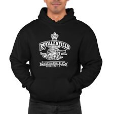 Vintage Classic Royal Enfield Gun Motorcycle Biker Premium Hooded Sweatshirt