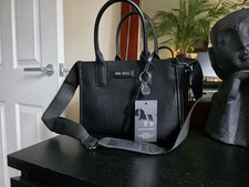 Nine West Handbag Black With Cross Body Strap Medium