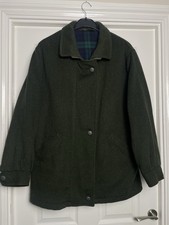 Vintage Hucklecote Dark Green Wool Blend Women’s Coat Size